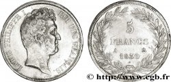 5 francs type Tiolier avec le I, tranche en relief 1830 Paris F.316/1