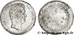5 francs type Tiolier avec le I, tranche en creux 1831 Marseille F.315/23