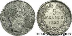 5 francs IIe type Domard 1833 Nantes F.324/26