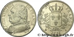 5 francs Louis XVIII, buste habillé 1814 Paris F.308/1
