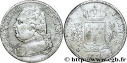 5 francs Louis XVIII, buste habillé 1814 Paris F.308/1
