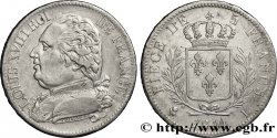 5 francs Louis XVIII, buste habillé 1814 Bayonne F.308/8 TTB45 