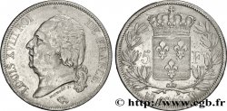 5 francs Louis XVIII, tête nue 1816 Toulouse F.309/9