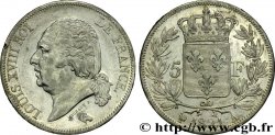 5 francs Louis XVIII, tête nue 1821 Paris F.309/60