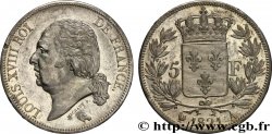 5 francs Louis XVIII, tête nue 1821 Paris F.309/60