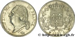 5 francs Louis XVIII, tête nue 1821 Paris F.309/60
