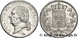 5 francs Louis XVIII, tête nue 1821 Paris F.309/60