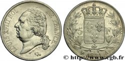 5 francs Louis XVIII, tête nue 1821 Paris F.309/60