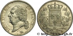 5 francs Louis XVIII, tête nue 1821 Paris F.309/60