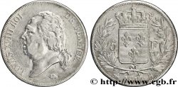 5 francs Louis XVIII, tête nue 1819 Rouen F.309/41