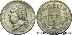 5 francs Louis XVIII, tête nue 1821 Paris F.309/60