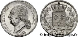 5 francs Louis XVIII, tête nue 1822 Paris F.309/68