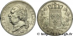 5 francs Louis XVIII, tête nue 1821 Paris F.309/60
