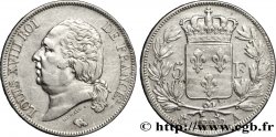 5 francs Louis XVIII, tête nue 1822 Paris F.309/68