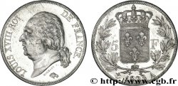 5 francs Louis XVIII, tête nue 1823 Paris F.309/76