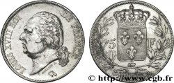 5 francs Louis XVIII, tête nue 1823 Paris F.309/76