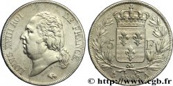 5 francs Louis XVIII, tête nue 1823 Paris F.309/76 TTB45 