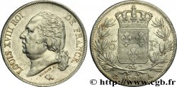 5 francs Louis XVIII, tête nue 1824 Paris F.309/88