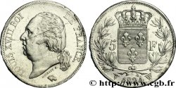 5 francs Louis XVIII, tête nue 1824 Lille F.309/98