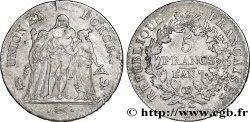 5 francs Union et Force, Union serré, avec glands intérieurs et gland extérieur 1799 Paris F.288/37