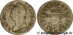 Cinq centimes Dupré, grand module 1800 Lille/Nantes F.115/147