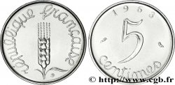 5 centimes Épi 1963  F.124/5 MS60 