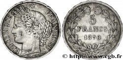 5 francs Cérès, sans légende 1870 Paris F.332/1