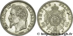 2 francs Napoléon III, tête laurée 1866 Strasbourg F.263/3 SUP55 
