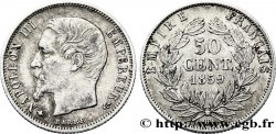 50 centimes Napoléon III, tête nue 1859 Strasbourg F.187/11