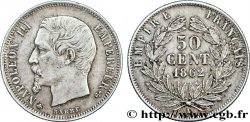 50 centimes Napoléon III, tête nue 1862 Paris F.187/16