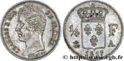 1/4 franc Charles X 1827 Paris F.164/10 TTB50 