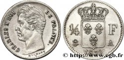 1/4 franc Charles X 1830 Paris F.164/39 SPL60 
