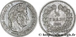 1/4 franc Louis-Philippe 1838 Paris F.166/69 TTB45 