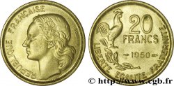 20 francs G. Guiraud, 4  faucilles 1950  F.402/3