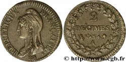 2 décimes Dupré 1796 Paris F.145/1