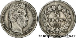 1/4 franc Louis-Philippe 1834 Rouen F.166/38