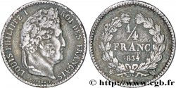 1/4 franc Louis-Philippe 1834 Lille F.166/48 TTB45 