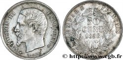 50 centimes Napoléon III, tête nue 1858 Paris F.187/9 TTB48 