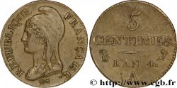 5 centimes Dupré, petit module 1796 Paris F.113/1 TTB51 