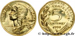 5 centimes Marianne, BU (Brillant Universel) 1998 Pessac F.125/41
