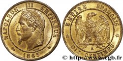 Dix centimes Napoléon III, tête laurée 1863 Paris F.134/10