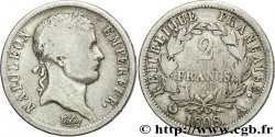 2 francs Napoléon Ier tête laurée, République française 1808 Paris F.254/4