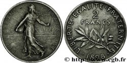 2 francs Semeuse, flan mat 1898  F.266/2 AU55 