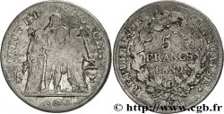 5 francs Union et Force, Union serré, avec glands intérieurs et gland extérieur 1801 Bordeaux F.288/159 TB18 