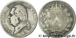 5 francs Louis XVIII, tête nue 1817 Lille F.309/27