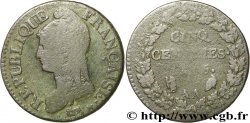 Cinq centimes Dupré, grand module 1797 Metz F.115/12 B8 