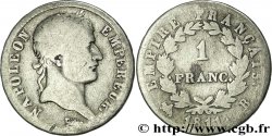 1 franc Napoléon Ier tête laurée, Empire français 1811 Rouen F.205/29
