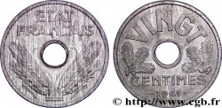 Essai de VINGT centimes État français 1941 Paris F.152/1 SPL63 