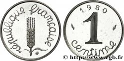 Piéfort argent de 1 centime Épi 1980 Pessac F.106/37P SPL63 