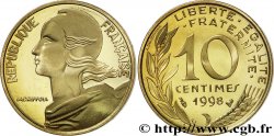 10 centimes Marianne, BE (Belle Épreuve) 1998 Pessac F.144/42 var. FDC67 